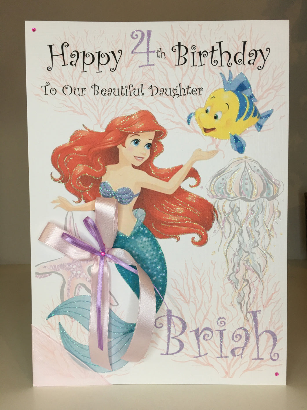 The Little Mermaid Ariel & Flounder Card