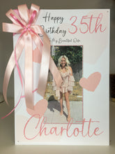 Load image into Gallery viewer, Pink Heart Photo Card
