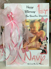 Load image into Gallery viewer, Ribbon &amp; Bow Minnie Mouse Photo Card

