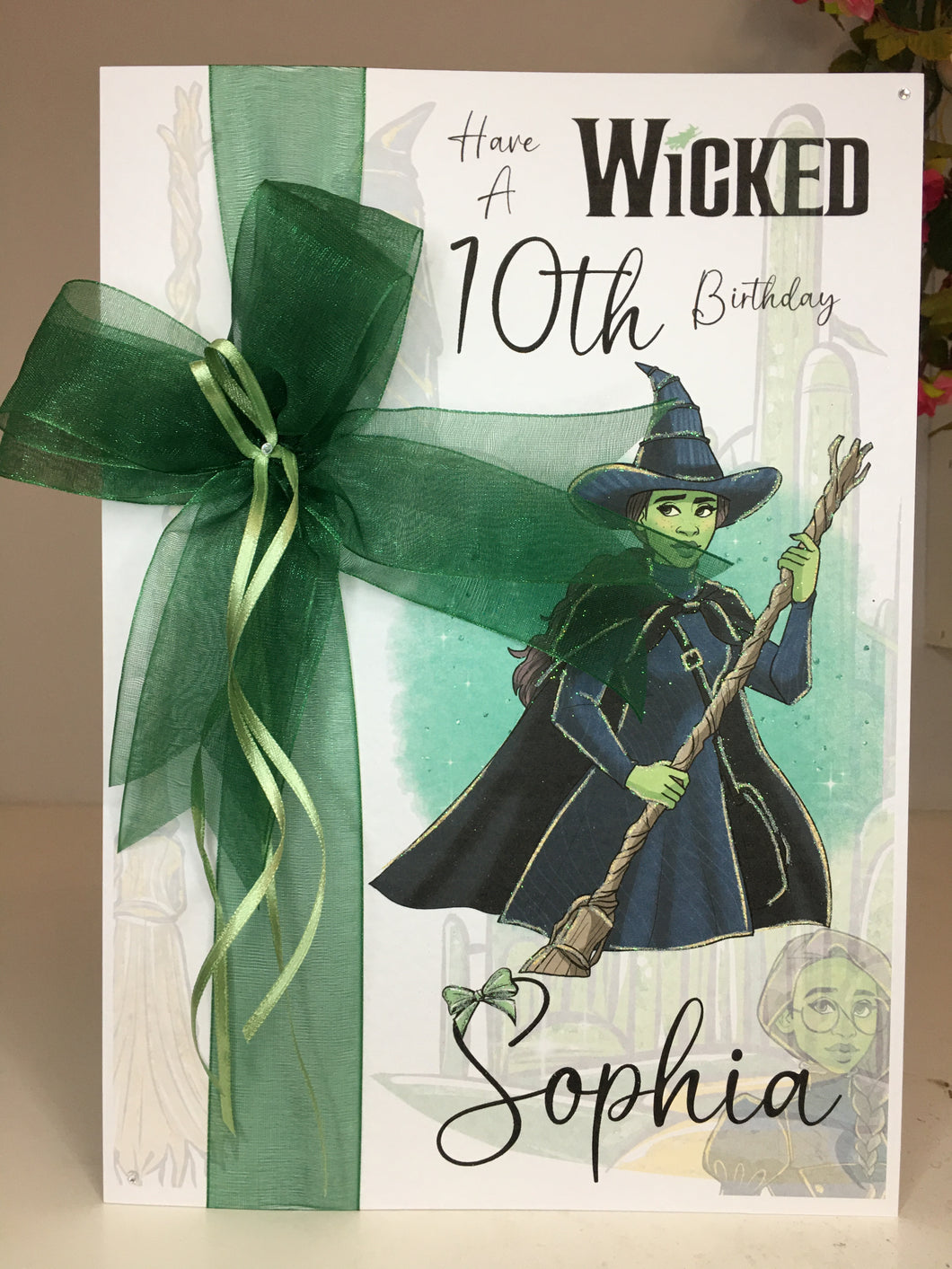Ribbon & Bow Wicked Witch Card