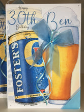 Load image into Gallery viewer, Foster&#39;s Beer Card
