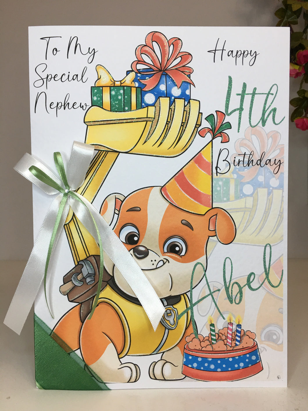 Paw Patrol Rubble Card