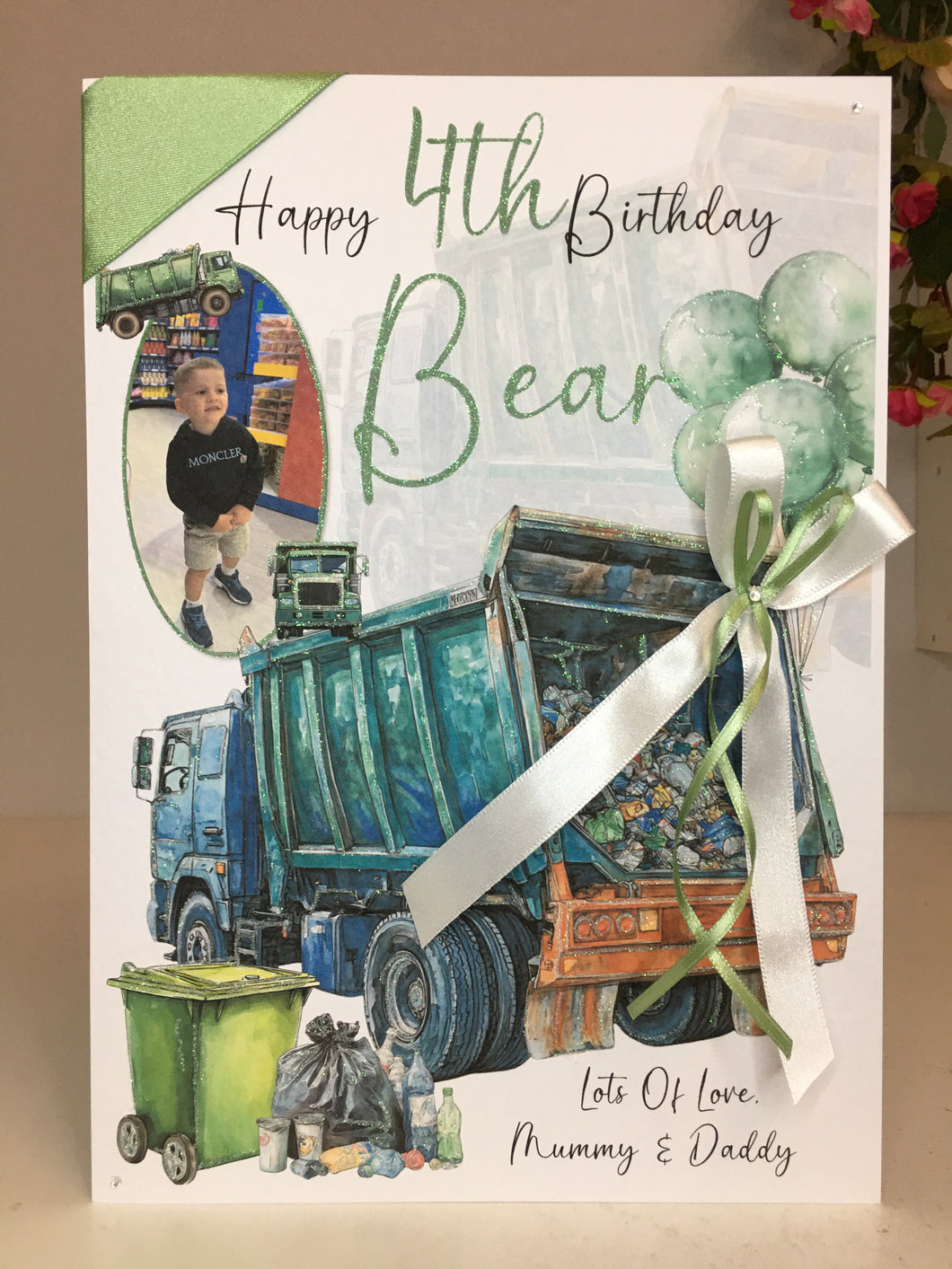 Bin Lorry Photo Card