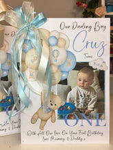 Load image into Gallery viewer, Teddy Bear Balloon Photo Card
