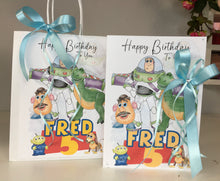 Load image into Gallery viewer, Toy Story, Buzz, Mr Potato Head, Rex, Slinky Dog &amp; Alien Card
