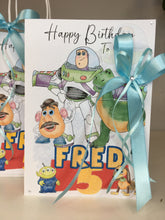 Load image into Gallery viewer, Toy Story, Buzz, Mr Potato Head, Rex, Slinky Dog &amp; Alien Card
