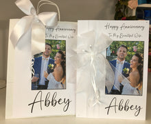 Load image into Gallery viewer, Ribbon &amp; Bow Black Border Photo Card
