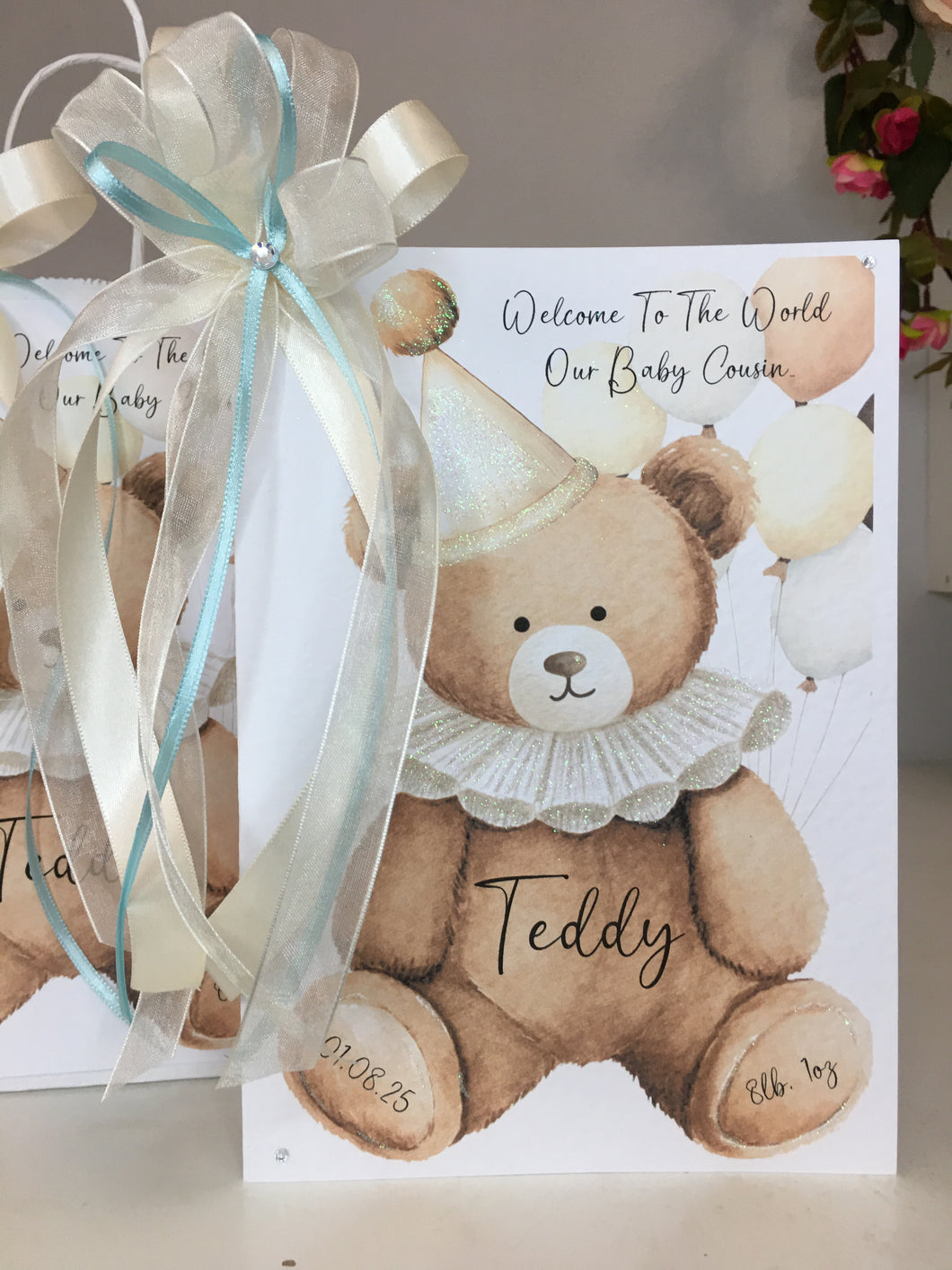 Teddy Bear Balloon Card