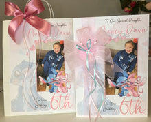 Load image into Gallery viewer, Ribbon &amp; Bow Stitch &amp; Angel Photo Card
