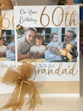 Load image into Gallery viewer, Ribbon &amp; Bow Landscape Black &amp; Gold Photo Card
