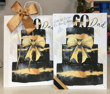 Load image into Gallery viewer, Black &amp; Gold Cake Card
