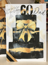 Load image into Gallery viewer, Black &amp; Gold Cake Card
