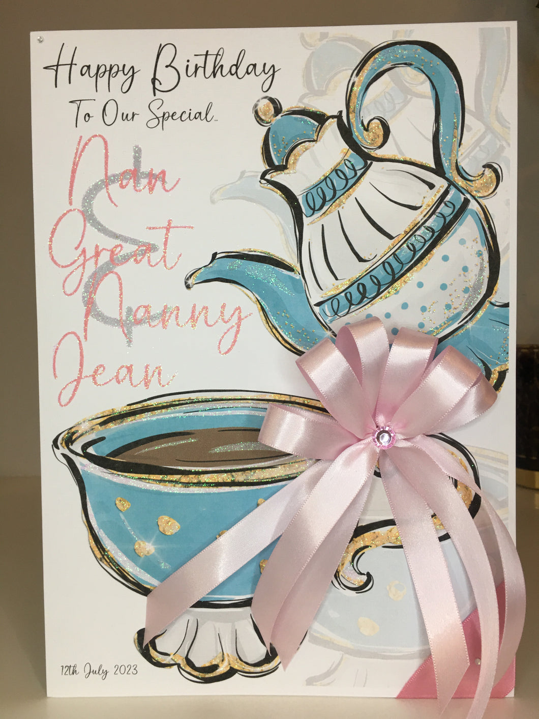 Tea Pot & Cup Card