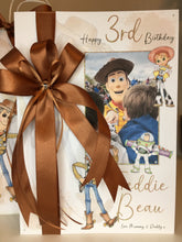 Load image into Gallery viewer, Ribbon &amp; Bow Toy Story Woody, Jessie &amp; Buzz Photo Card
