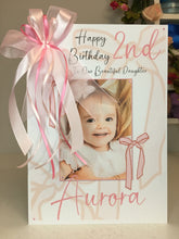 Load image into Gallery viewer, Pink Bows Photo Card
