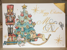 Load image into Gallery viewer, Christmas - Nutcracker Rocking Horse Christmas Tree Card
