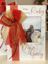Load image into Gallery viewer, Ribbon &amp; Bow Champagne Bucket Photo Card
