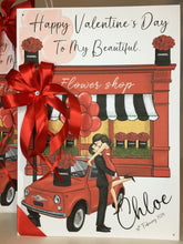 Load image into Gallery viewer, Valentines - Flower Shop Couple Card
