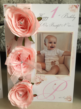 Load image into Gallery viewer, Artificial Rose Floral Luxury Photo Card
