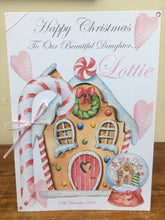 Load image into Gallery viewer, Christmas - Heart Gingerbread House Card
