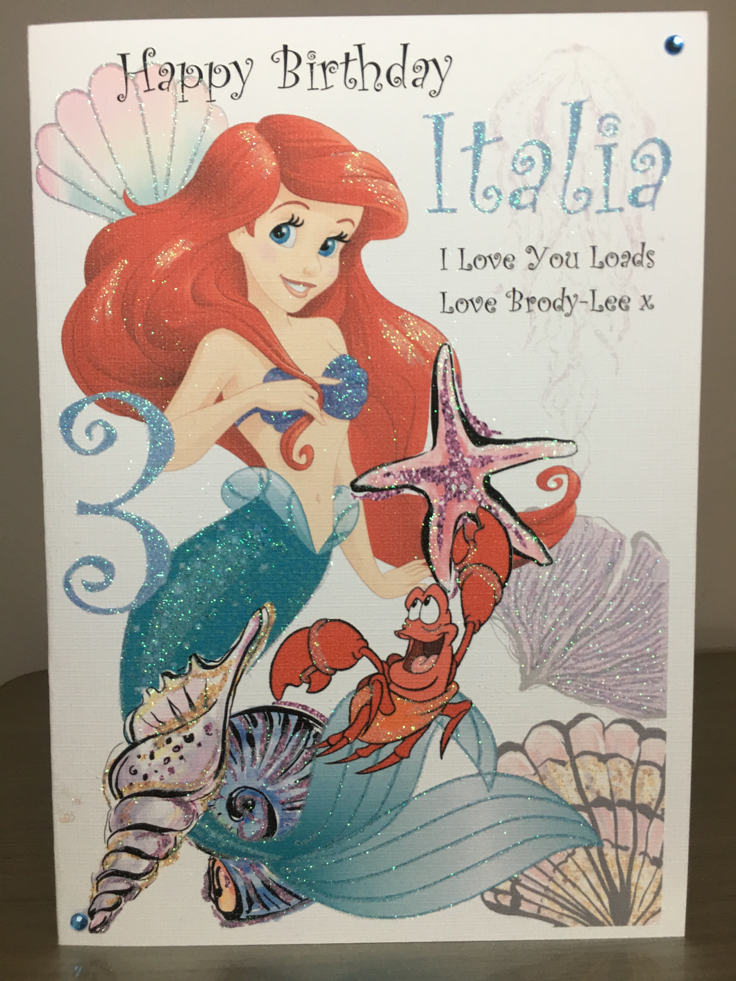 The Little Mermaid Ariel & Sebastian Card