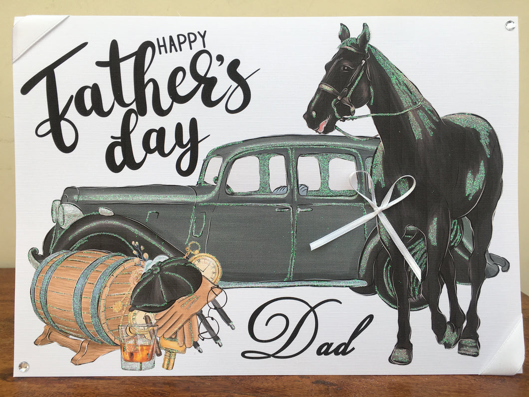 Horse & Car Card