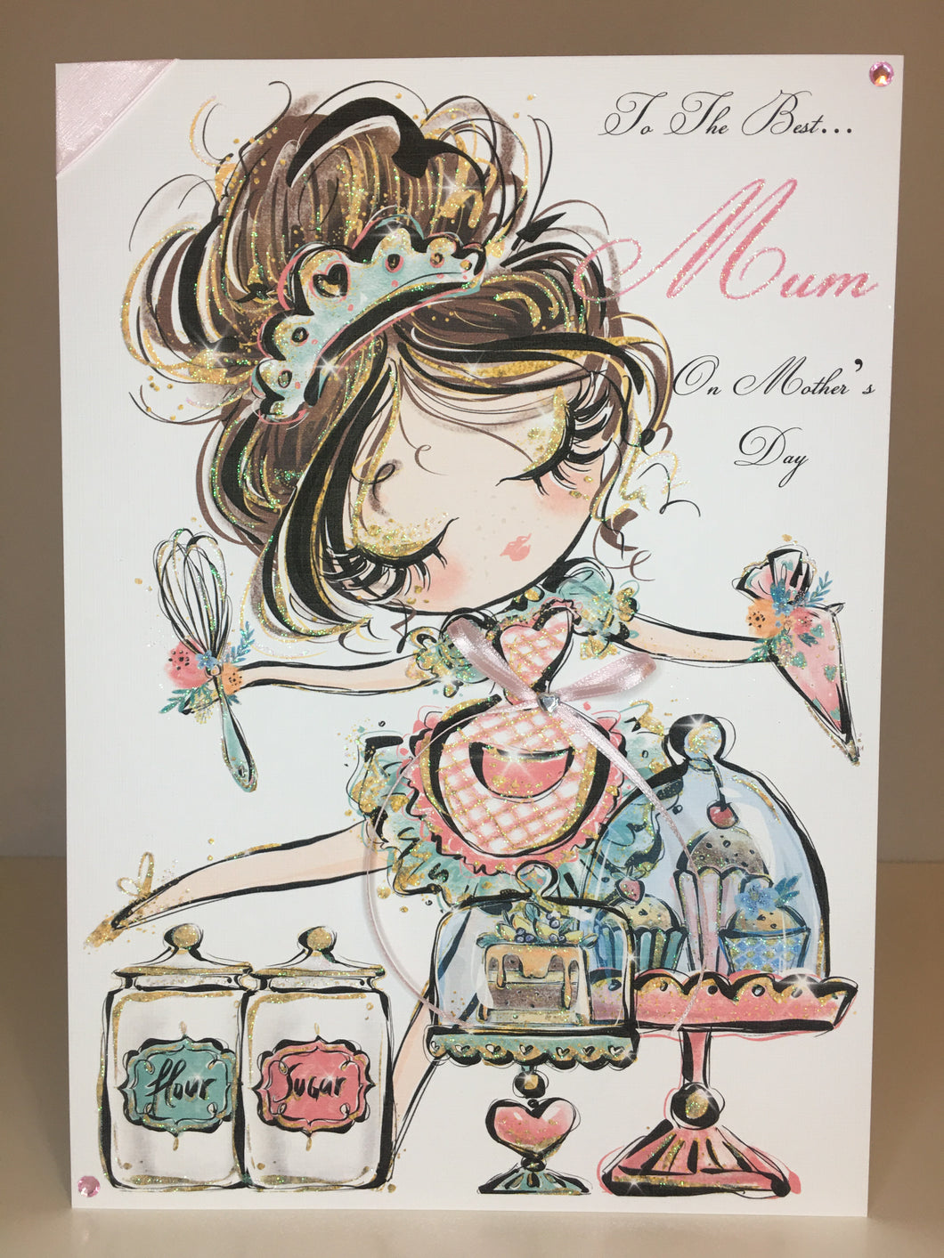 Lady baking Card