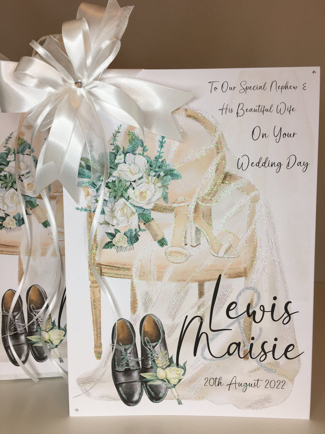 Bridal Chair & Brogues Wedding Card