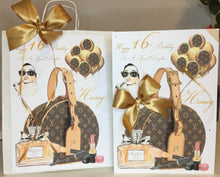 Load image into Gallery viewer, Designer Inspired Bag Perfume &amp; Lady Birthday Card

