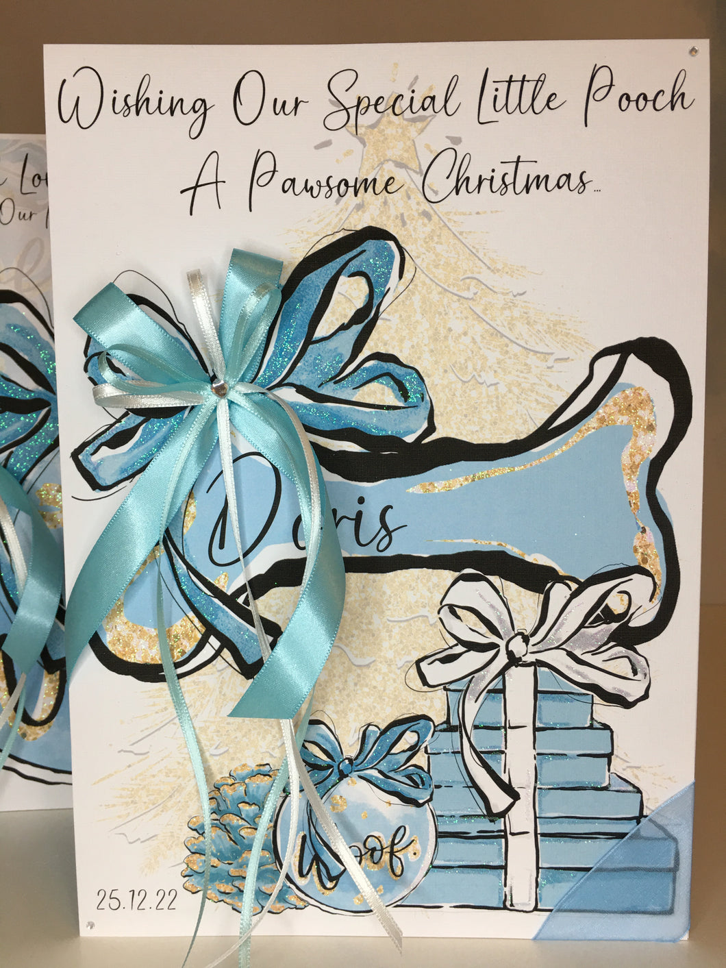 Christmas - Blue Bone Presents Card