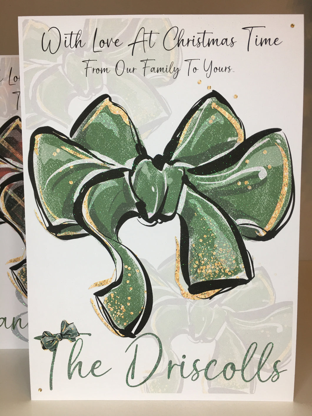 Christmas - Green Bow Card