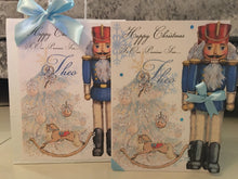 Load image into Gallery viewer, Blue Nutcracker Pop Up Card
