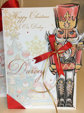 Load image into Gallery viewer, Red &amp; Gold Nutcracker Pop Up Card
