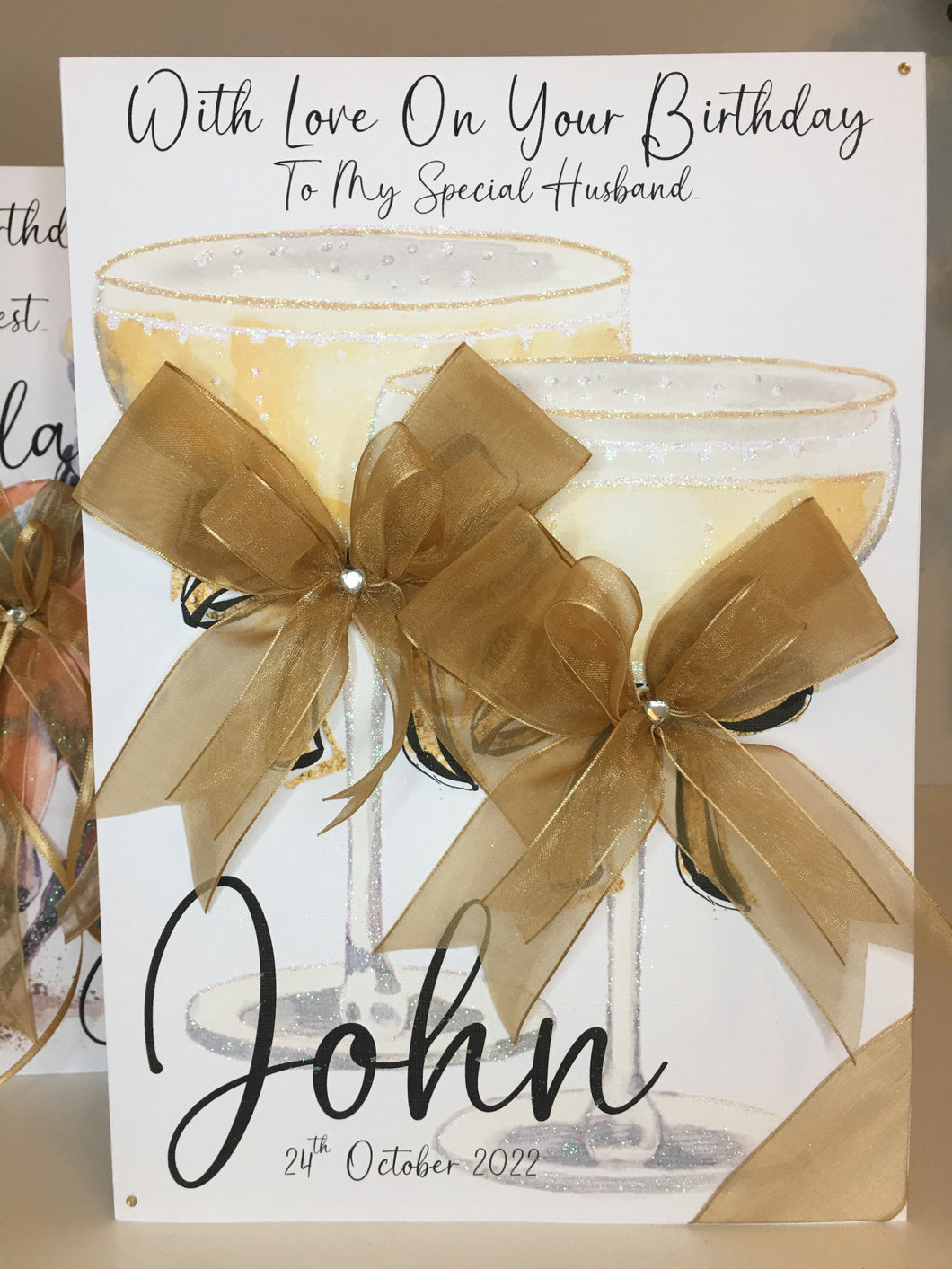 Champagne Glasses Card