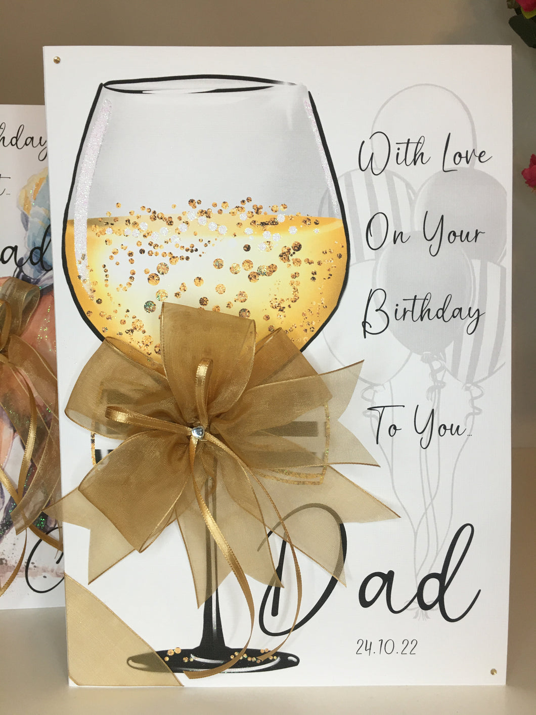 Wine Glass Card