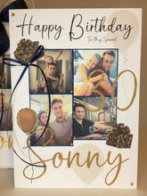 Load image into Gallery viewer, Gold Balloon Designer Inspired Photo Card
