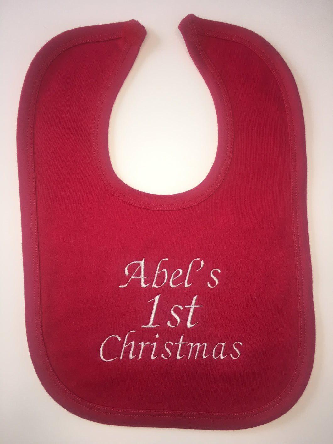 Red Personalised Bib