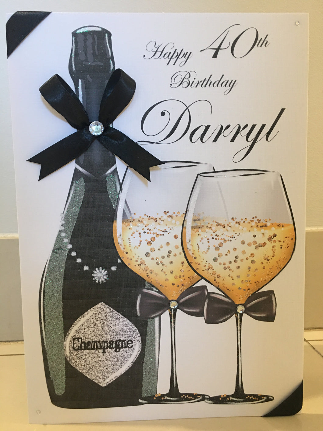 Champagne & Glasses Card