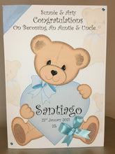 Load image into Gallery viewer, Bear with Heart New Born Card
