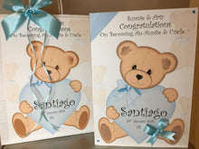 Load image into Gallery viewer, Bear with Heart New Born Card
