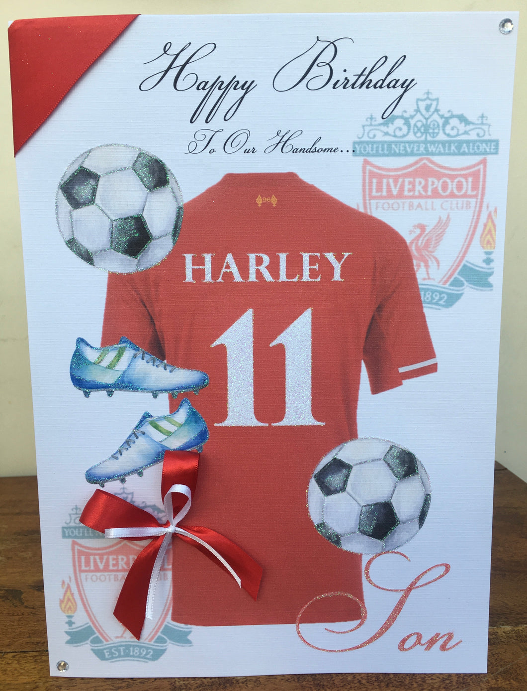 Liverpool Football Shirt Card