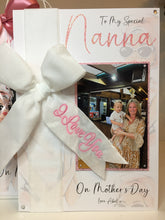 Load image into Gallery viewer, Personalised Velvet Ribbon Gloss I Love You Luxury Photo Card
