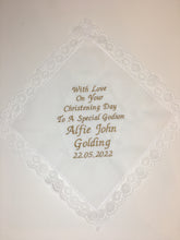 Load image into Gallery viewer, Personalised Lace Handkerchief
