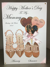 Load image into Gallery viewer, Heels &amp; Shoes with Photo Heart Balloons Card
