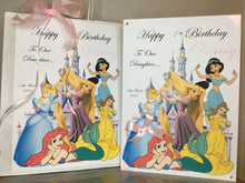 Load image into Gallery viewer, Cinderella/Rapunzel/Jasmine/Belle/Ariel Princess Card
