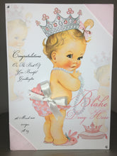 Load image into Gallery viewer, Princess with Jewels New Born Card
