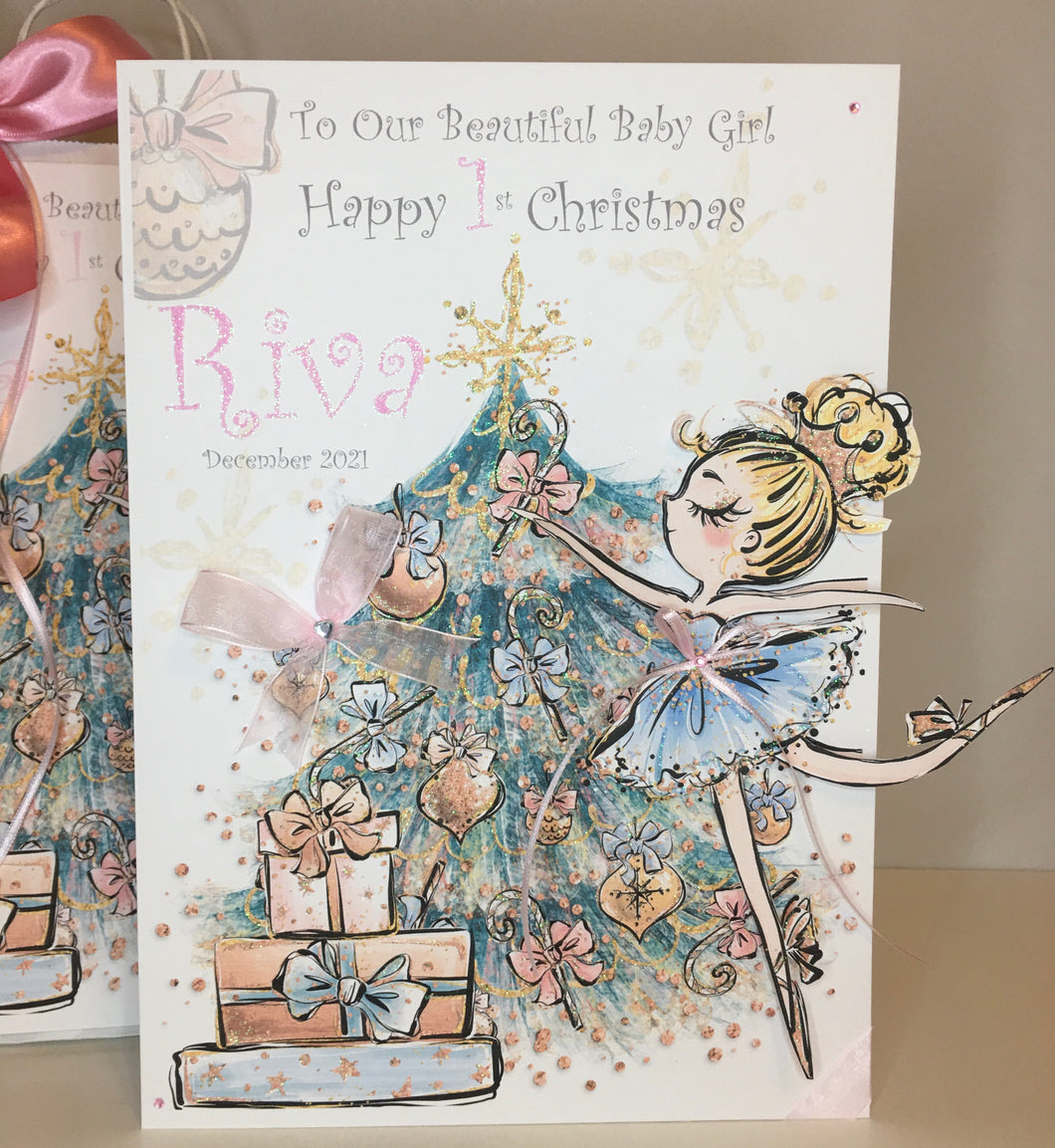 Christmas Ballerina Pop Up Card