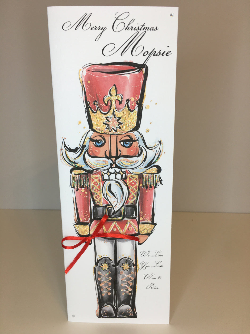 Red Nutcracker Skinny Card