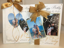 Load image into Gallery viewer, Ribbon &amp; Bow Champagne Luxury Photo Card
