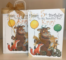 Load image into Gallery viewer, The Gruffalo with Balloons Card
